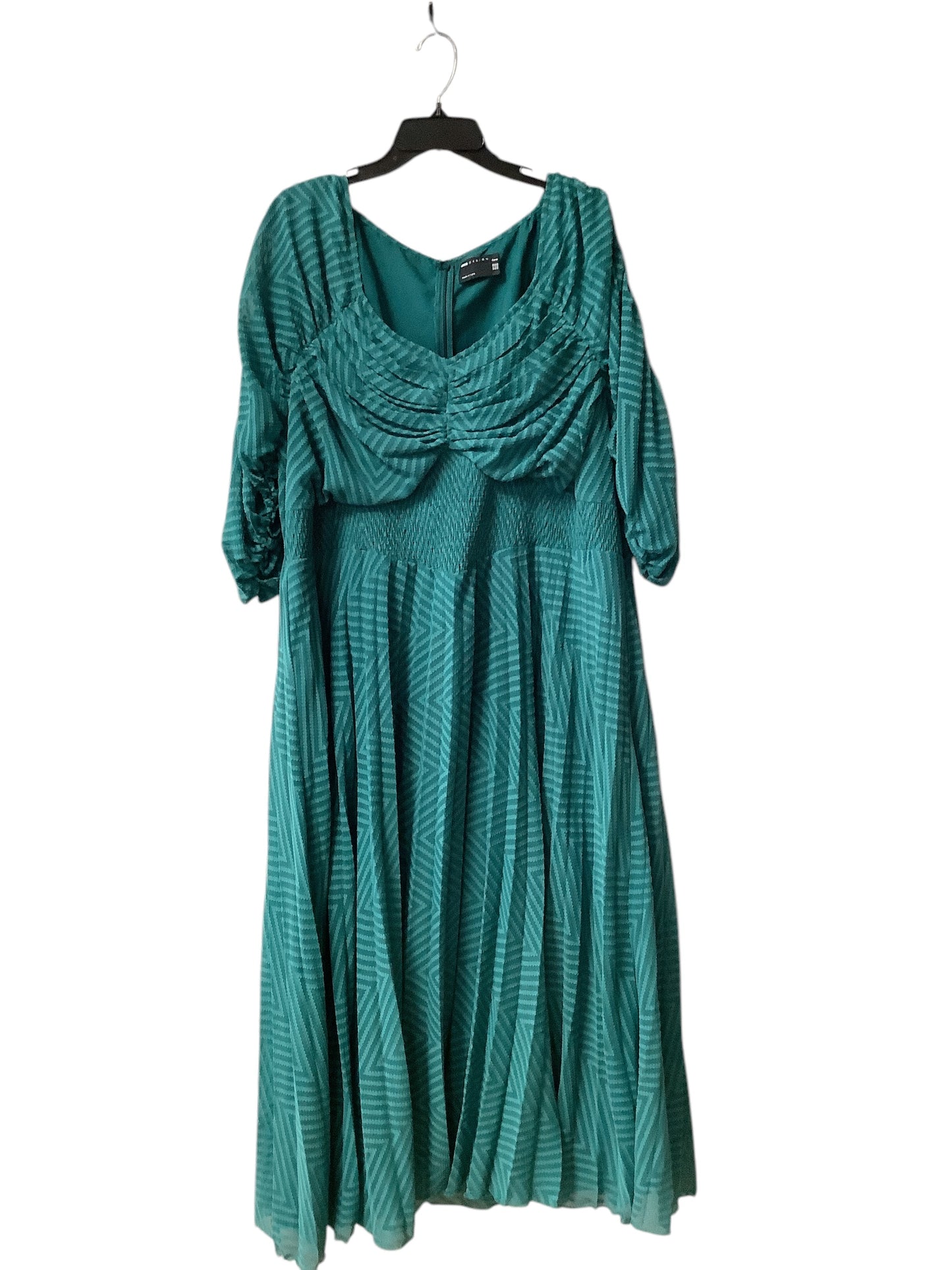 Dress Casual Maxi By Asos In Green, Size: 24