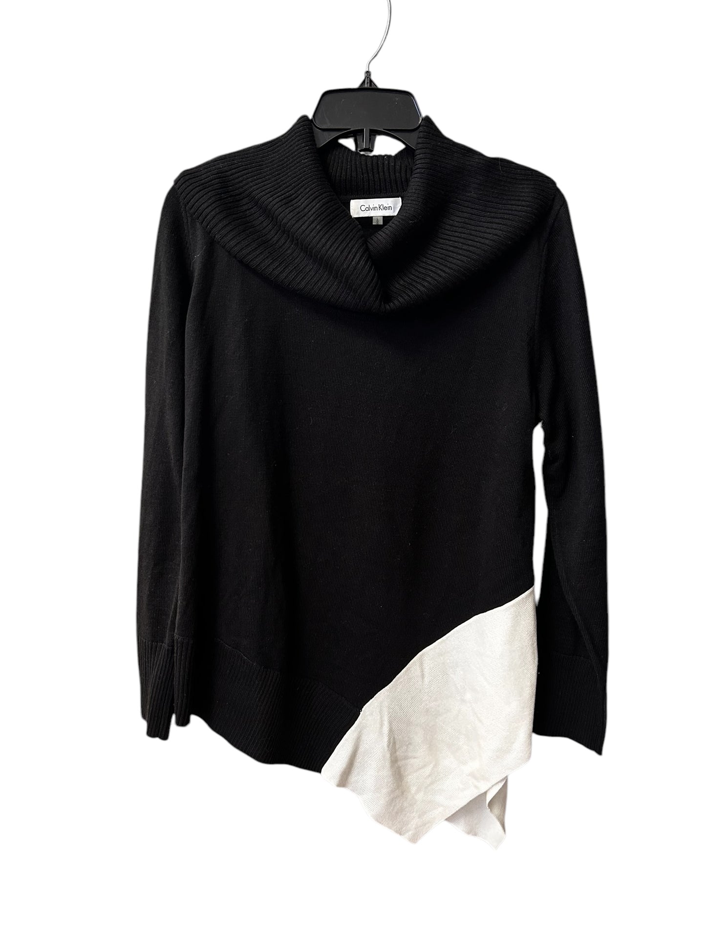 Sweater By Calvin Klein In Black, Size: L