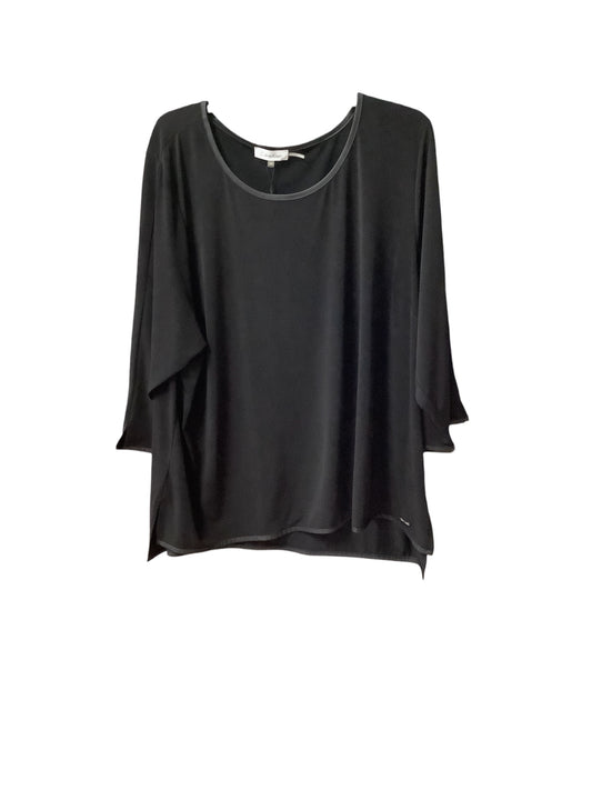 Top Long Sleeve By Calvin Klein In Black, Size: 3x