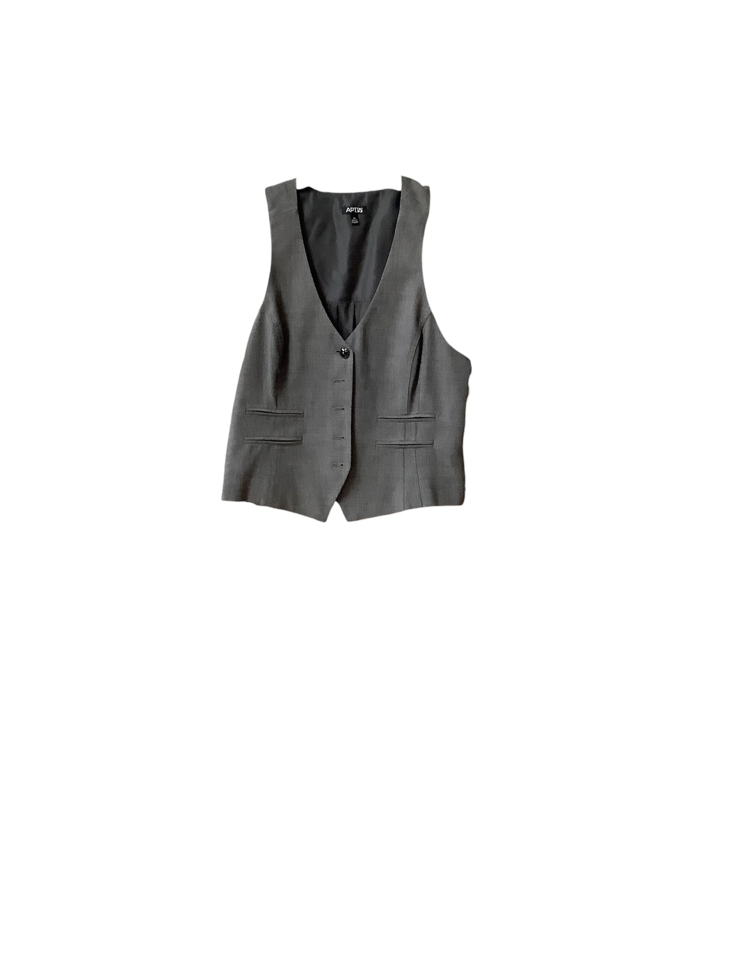 Vest Other By Apt 9 In Grey, Size: Xl