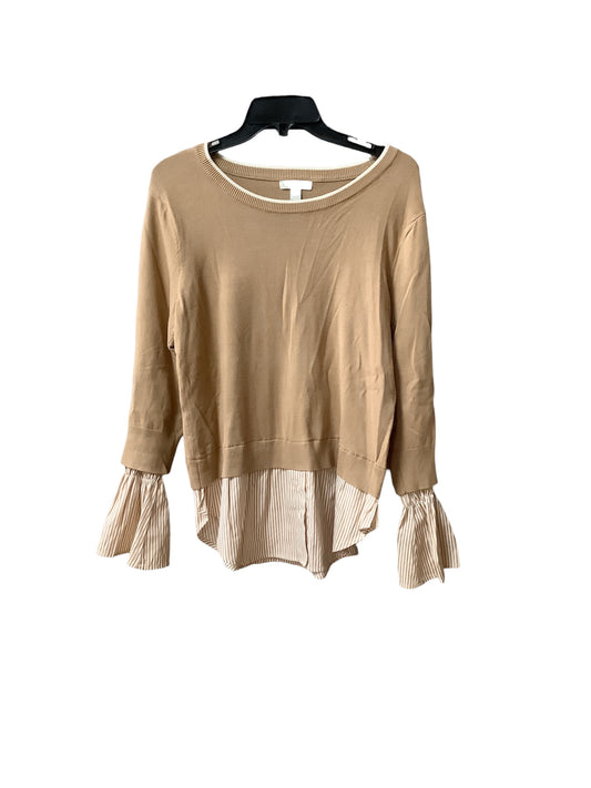 Sweater By New York And Co In Tan, Size: M