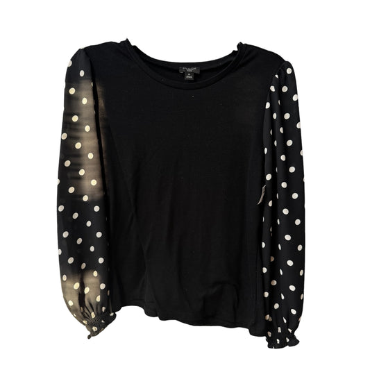 Top Long Sleeve By Ann Taylor In Black, Size: Mp