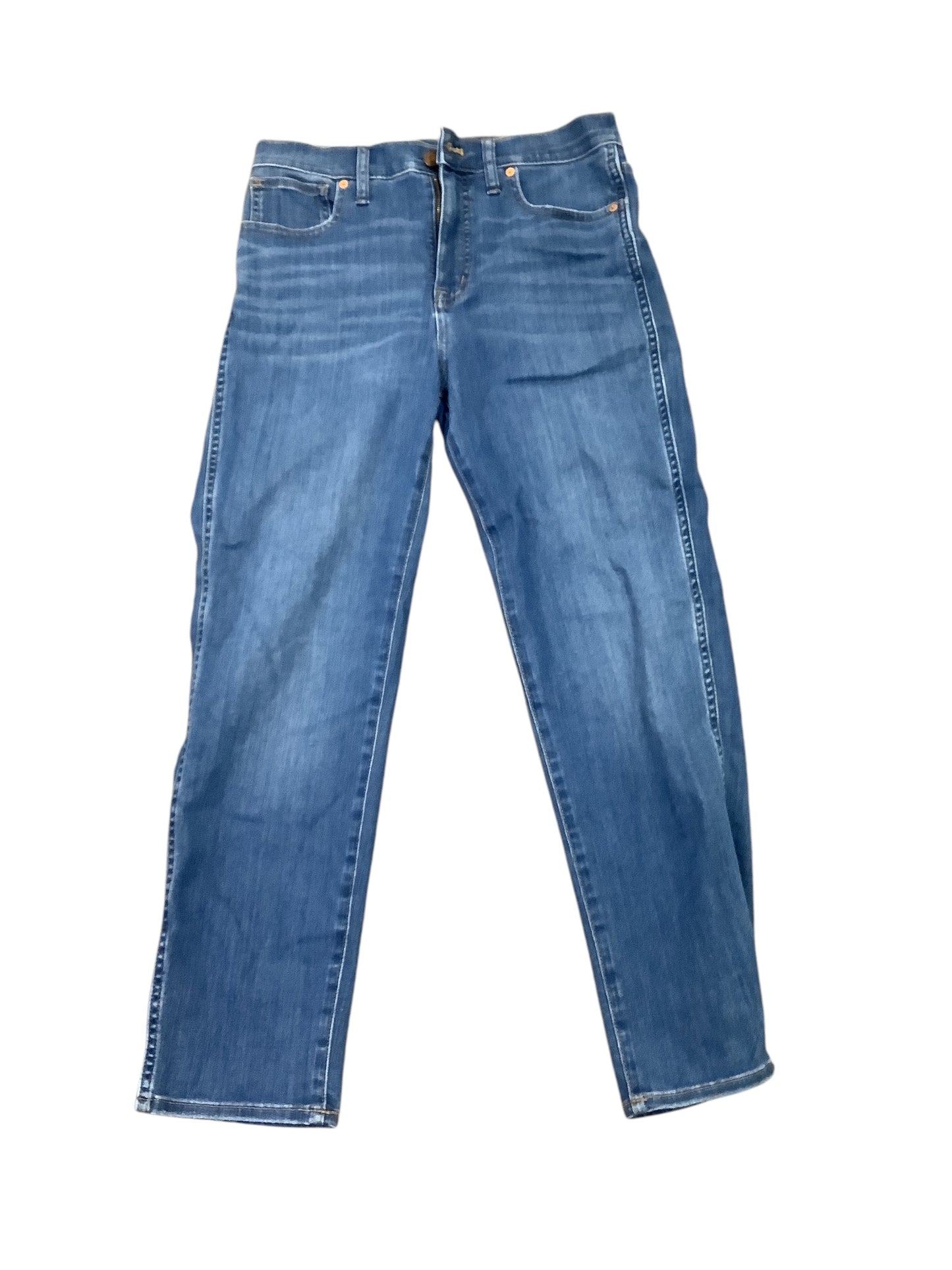 Jeans Straight By Madewell In Blue Denim, Size: 8