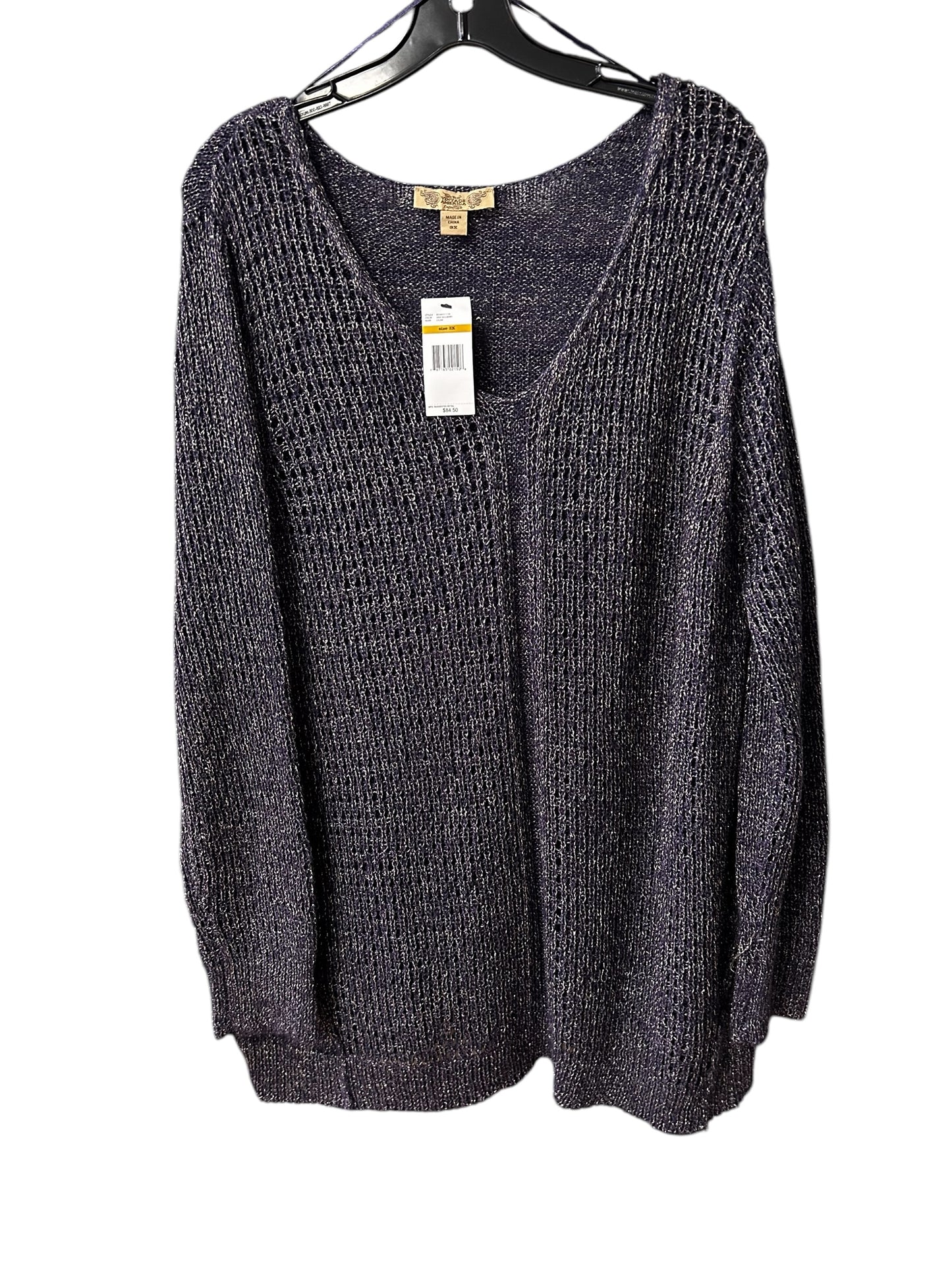 Sweater By Nine West Apparel In Purple, Size: 3x