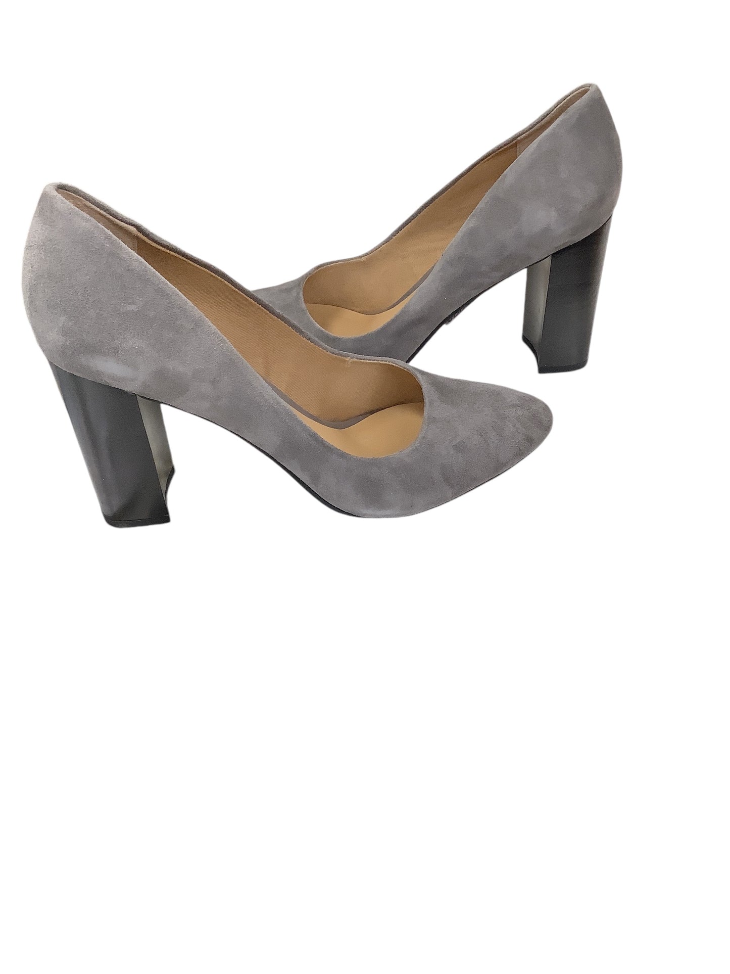 Shoes Heels Block By Franco Sarto In Grey, Size: 8.5