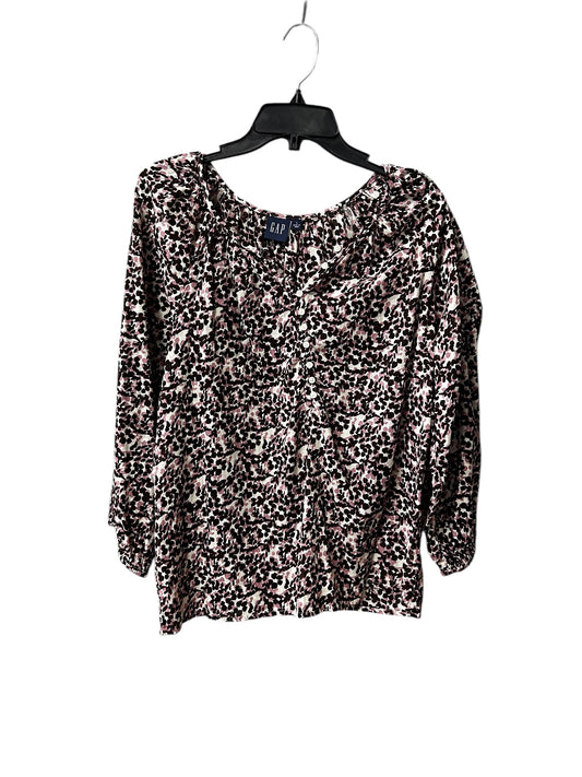 Top Long Sleeve By Gap In Floral Print, Size: L