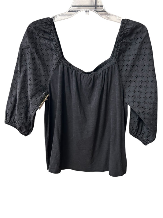 Top Short Sleeve By Sanctuary In Black, Size: M