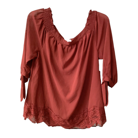 Blouse 3/4 Sleeve By Maurices  Size: M